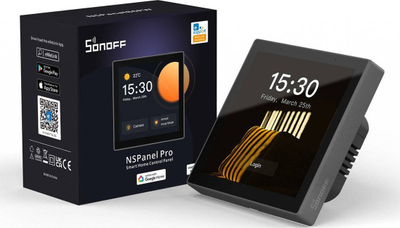 Panel i zgjuar Sonoff NSPanel Pro ZigBee SNF109, ekran me prekje 3.95\", WiFi ZigBee, i zi
