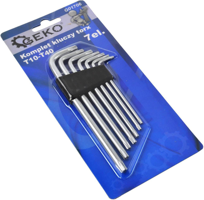 Сет клучеви TORX GEKO, 7 парчиња, T10 T40