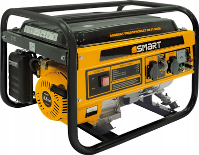 Gjenerator benzine Smart365 SM-01-3600A, 2600W, 230V 12V, verdhë e zezë