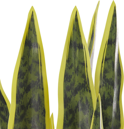 Bimë artificiale dekorative Snake Plant, 63 cm, me vazo, e gjelbër