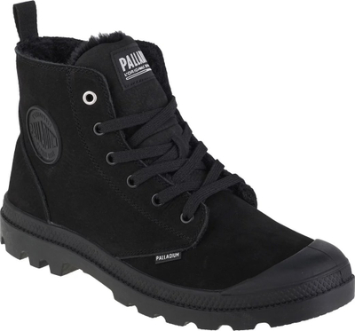 Çizme Palladium Pampa Hi WL, nubuck, me zinxhir, të zeza