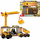 Set lodrash ndërtimi Dickie Toys Volvo Construction Station, drita edhe zë, vinç 38 cm, i verdhë