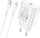 Karikues me kabllo Hoco Jetta N22, USB-C 25W PD QC3.0, USB-C në Lightning, i bardhë