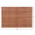 Panel tavoline HM18138, dru tik masiv, 120x80x4cm, ngjyrë natyrale