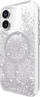 Maskë telefoni Case-Mate Waterfall për iPhone 16, kompatibile me MagSafe, transparente me shkëlqim argjendi