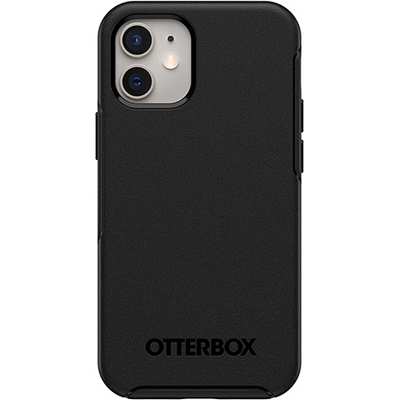 Kuti telefoni OtterBox Symmetry Series+ MagSafe për iPhone 12 mini, mbrojtëse, e zezë
