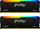 Memorie Kingston Fury Beast RGB, DDR4, 16 GB, 2666 MHz, CL16, KF426C16BB2AK2/16