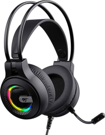 Kufje gaming Havit H2040D, stereo, me mikrofon, të zeza