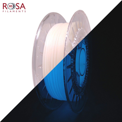 Filament 3D PLA Rosa3D Glow in the Dark Blue, 1.75mm, 500g, që ndriçon blu në errësirë
