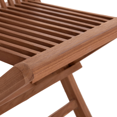 Karrige palosëse Kendall HM18127, dru teak, 46.5x63.5x88 cm, ngjyrë natyrale