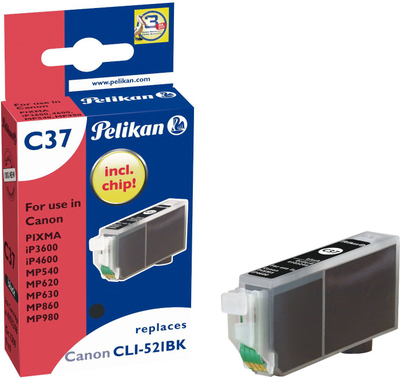 Katridha boje Pelikan 4103246 C37, Photo Black, 3.43K faqe, e zezë