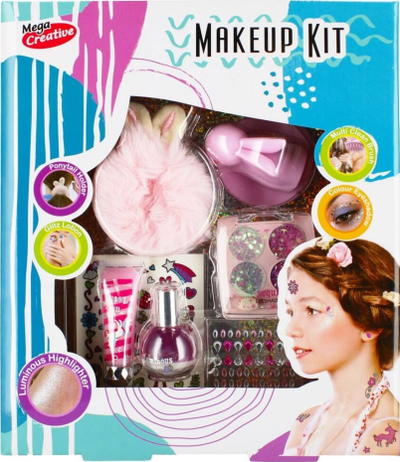 Set kozmetikë lodër Mega Creative 502861, për fëmijë, me glitter, rozë