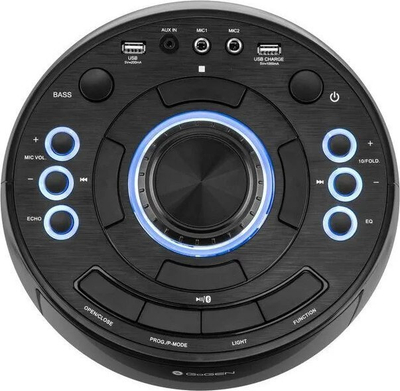 Kuti muzike karaoke portabël pa markë, me Bluetooth, radio FM edhe drita LED