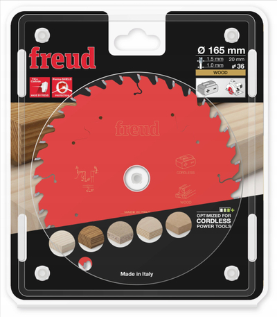 Teh sharre rrethore Freud F03FS10053, Ø165mm, 36 dhëmbë, për dru