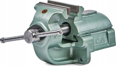 Vise fikse për punim metali Bison Bial 1240, hapje nofullash 150 mm, gize, gri