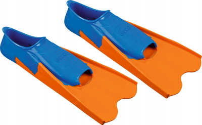 Rripa noti Beco Rubber Short Fins, nr. 38/39, gome, portokalli blu