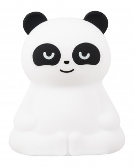 Lampë nate Redleaf Silly Panda, silikon, LED RGB, e bardhë