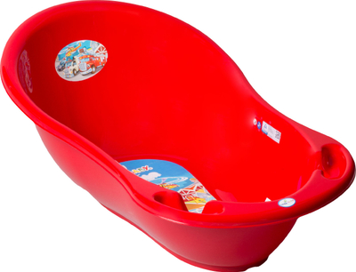 Vaskë bebe Tega Baby Cars, 86cm, me termometër, e kuqe