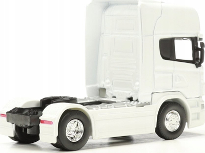 Lodër kamion metalik Welly Scania V8 R730, shkallë 1:64, ngjyrë e bardhë