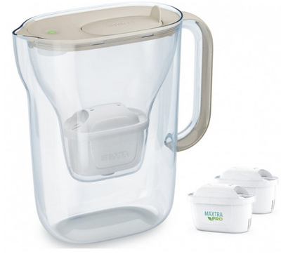 Kanë filtrimi Brita Style Essential, 2.4L, 2 fishekë MAXTRA+, ngjyrë rërë