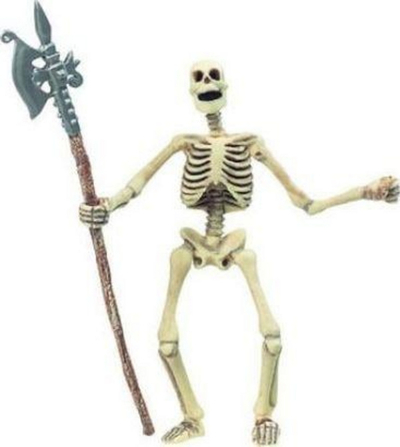 Figurinë Papo Skeleton që ndriçon natën, e bardhë