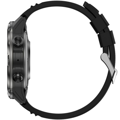 Smartwatch për burra Gravity GT46-1, ekran 1.43" AMOLED, Bluetooth, i zi