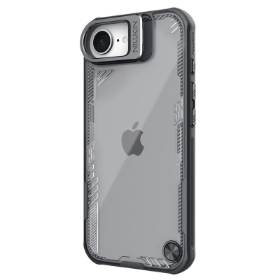 Mbulesë telefoni Nillkin Iceblade Prop për iPhone 16e, kundër goditjeve, transparente, gri