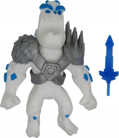 Figurë gome Epee Monsterflex Mr. Ice, super elastike, me shpatë, e bardhë