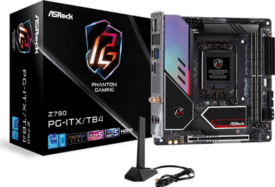 Pllakë amë ASRock Z790 PG-ITX/TB4, PCIe 5.0, DDR5, e zezë