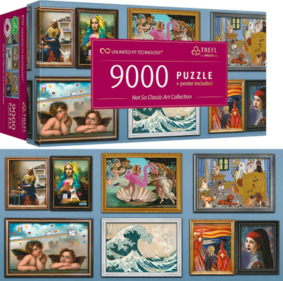 Puzzle Trefl Prime UFT, 9000 copa, Not So Classic Art Collection, shumëngjyrësh