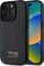 Kuti mbrojtëse Red Bull Carbon Fiber Power Bar MagSafe për iPhone 15 Pro, polikarbonat dhe TPU, me MagSafe, e zezë