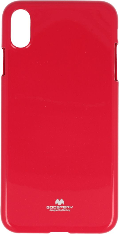 Kover telefoni Mercury Jelly për iPhone Xs Max, gome TPU e butë, rozë e fortë