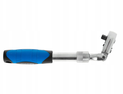 Çelës rakete teleskopik GEKO 1/4", 210–278 mm, 72 dhëmbë, blu e zezë