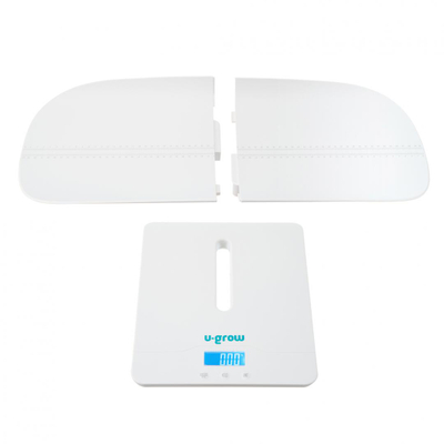 Peshore digjitale për trup U-grow, 2 në 1, Bluetooth, e bardhë