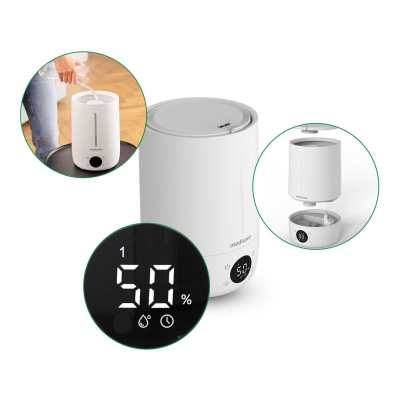 Humidifikues ajri Medisana AH 663, funksion aromaterapie, i bardhë