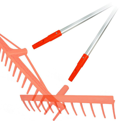 Телескопска рачка Saska Garden KLIK, 50–120 cm, алуминиум, портокалова