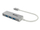 Hub USB Sandberg USB C to 3xUSB 3.0, me PD, gri