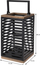 Kandil për qirinj Excellent Houseware, metal, 15x15x28cm, i zi