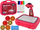 Set vizatimi me projektor Kcmk Toys, me valixhe, për kalamaj 3+, i kuq