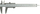 Kallëp matës Gimex Vernier Caliper 201.001, 100 x 30mm, çelik inoks