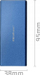 Kuti ekstern Qoltec për SSD M.2 SATA, USB 3.0, 5Gb/s, 2TB, blu