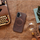 Këllëf telefoni OEM Gentleman Mag Cover për iPhone 17, MagSafe, eko lëkurë, kafe