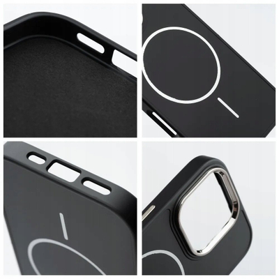 Mbulesë telefoni OEM Frame Mag Cover për iPhone 14, kompatibile me MagSafe, e zezë