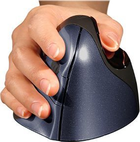 Maus BakkerElkhuizen Evoluent, wireless, USB, i zi dhe vjollcë