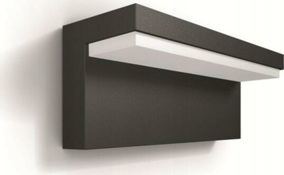 Dritë murale jashtë Philips Bustan, LED 2x4.5W, 1000 lm, antracit