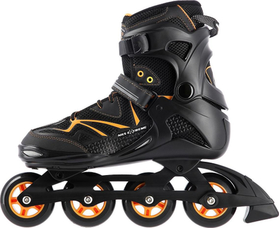 Rola inline Nils Extreme NA9022, rrota 80mm, kushineta ABEC9, portokalli e zezë