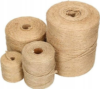 Litar jute për paketim, 0.25 kg, 2 mm, natyral