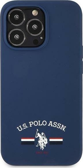 Mbulesë telefoni U.S. Polo Assn USHCP13XSFGV, për iPhone 13 Pro Max 6.7", silikon, blu navy