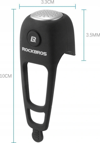 Zile elektronike biçiklete Rockbros CB1709BK, 90 dB, silikon, e zezë