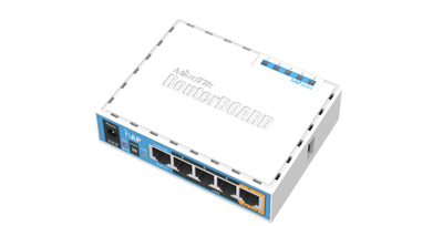 Access point wireless MikroTik RB951Ui 2ND hAP, 5x LAN Fast Ethernet, PoE pasiv IN OUT, i bardhë